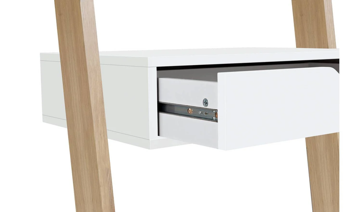 Ladder Office Desk White Modern Home Office Furniture Workspace - Image 8