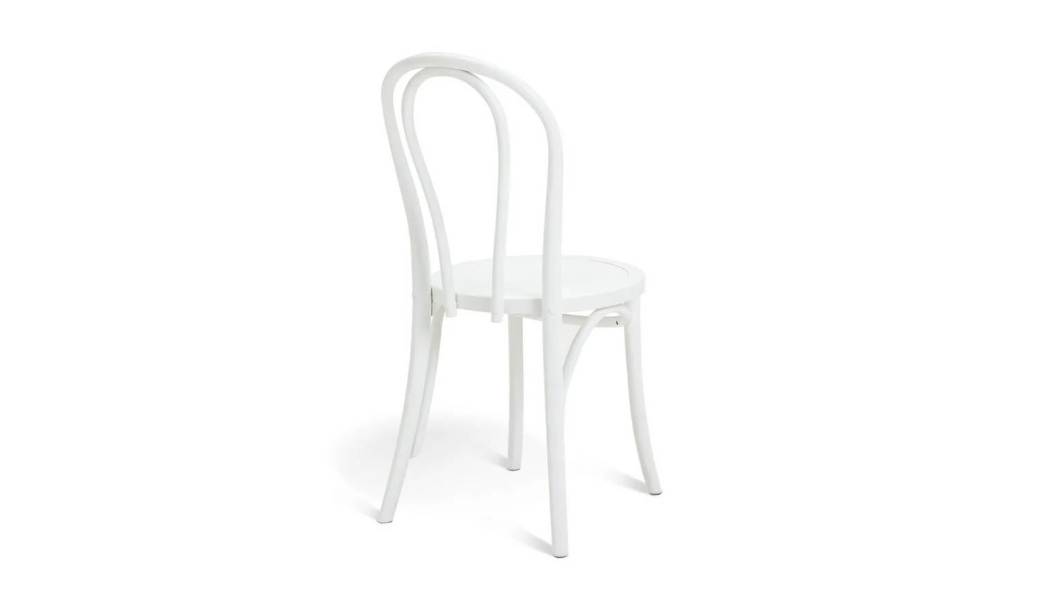 Larsa Pair of Solid Wood Dining Chairs White Modern Kitchen Furniture - Image 4