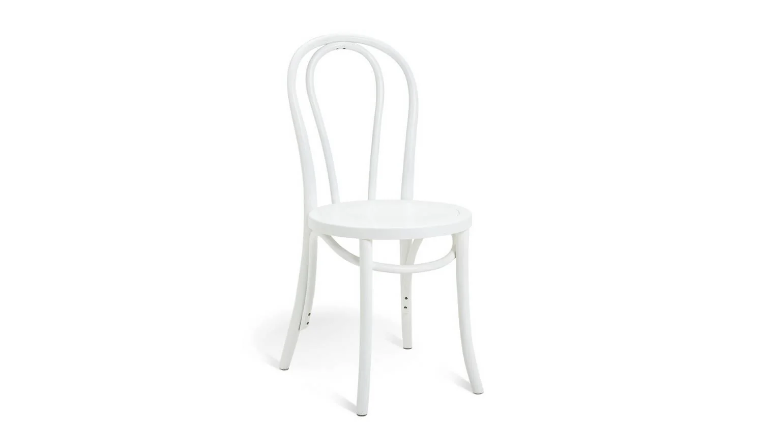 Larsa Pair of Solid Wood Dining Chairs White Modern Kitchen Furniture - Image 5