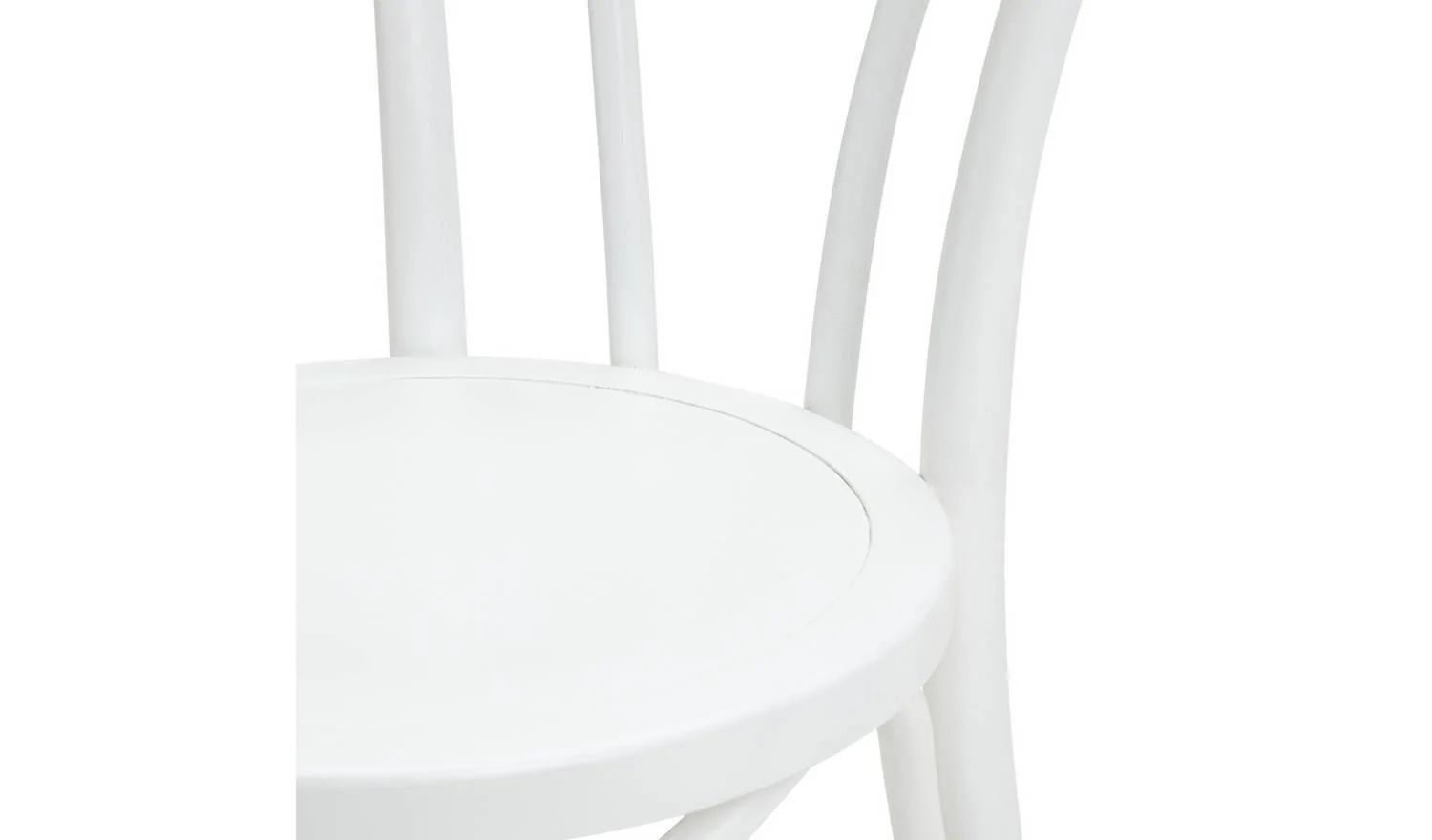 Larsa Pair of Solid Wood Dining Chairs White Modern Kitchen Furniture - Image 8