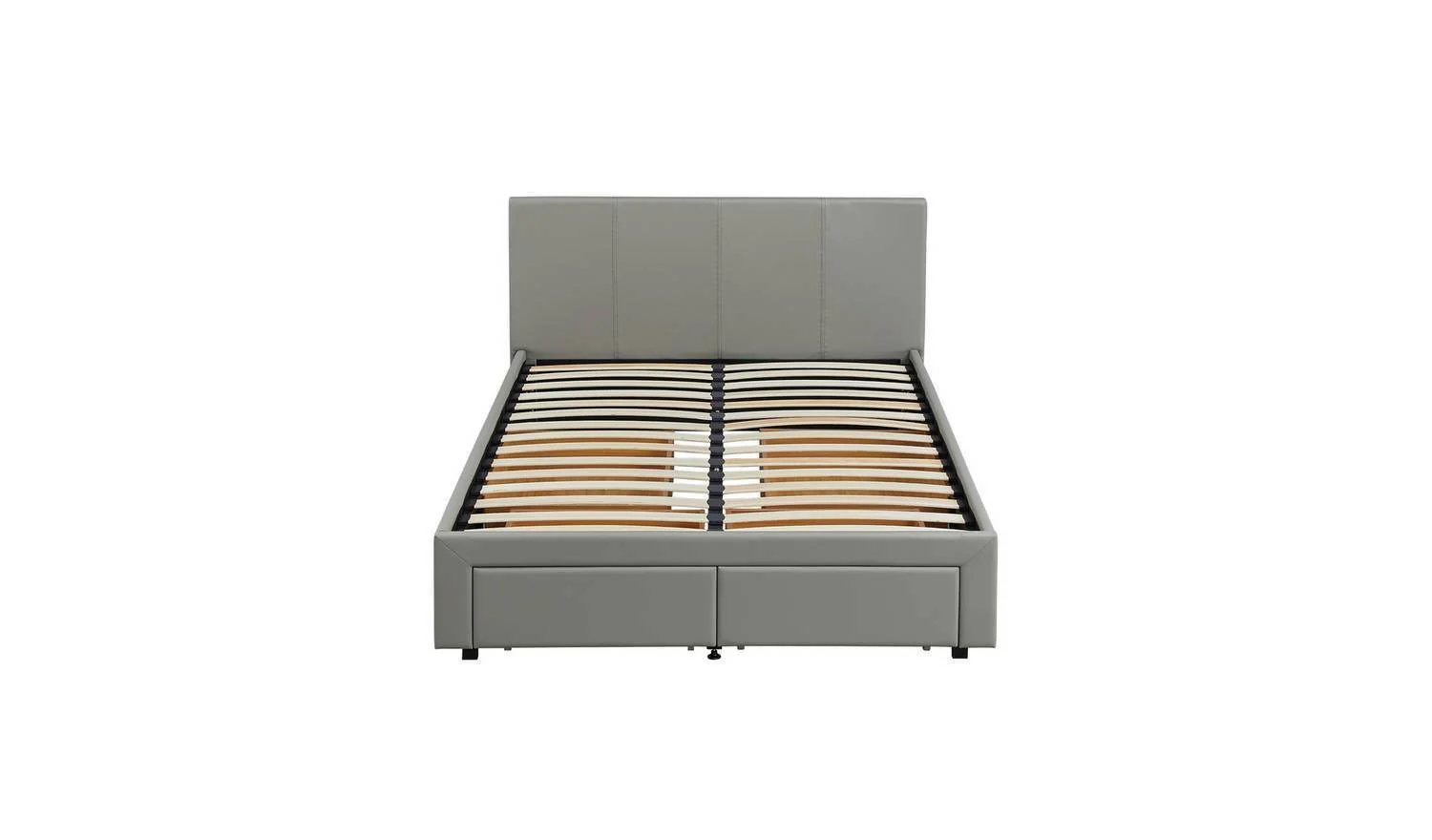 Lavendon 4 Drawer Double Bed Frame Grey Stylish and Functional Bedroom Storage - Image 6