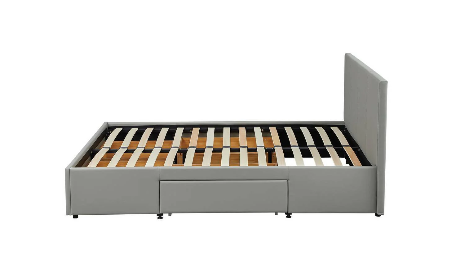 Lavendon 4 Drawer Double Bed Frame Grey Stylish and Functional Bedroom Storage - Image 9
