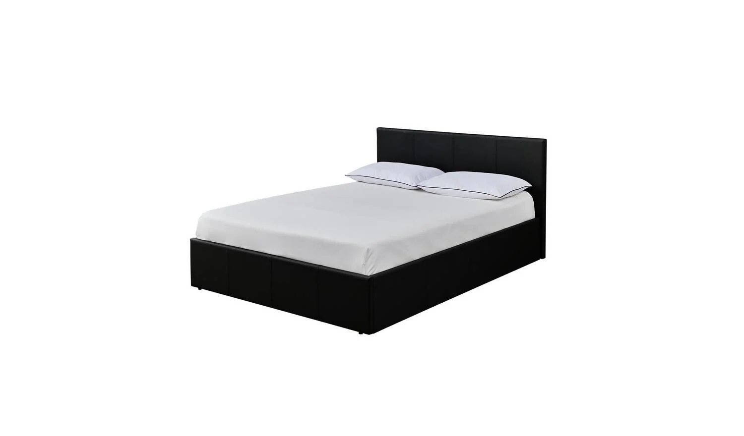 Lavendon Double End Open Ottoman Bedframe Black Functional Bedroom Storage - Image 3