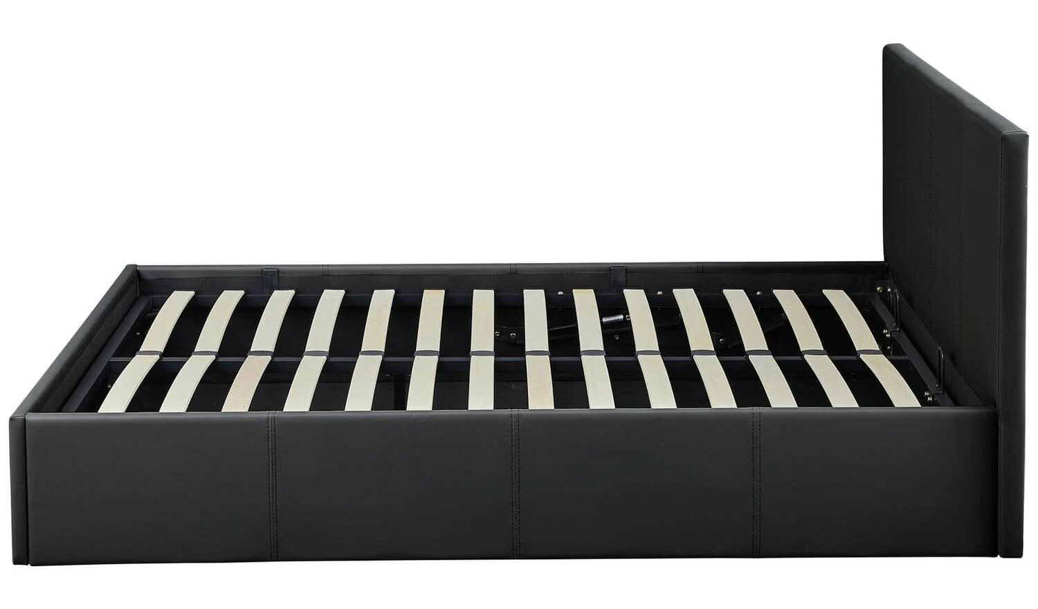 Lavendon Double End Open Ottoman Bedframe Black Functional Bedroom Storage - Image 5