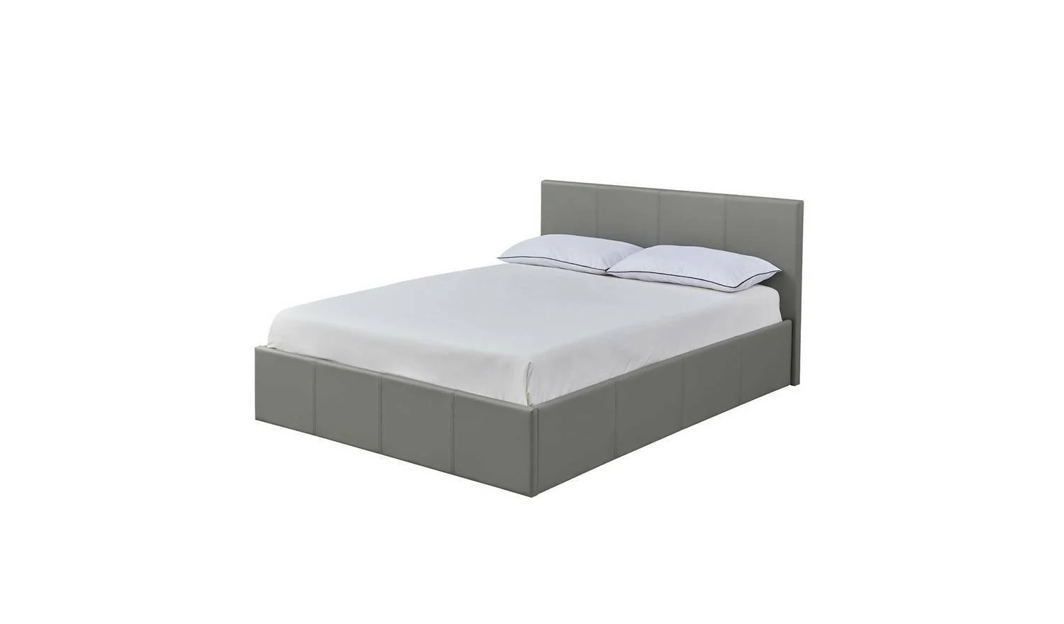 Lavendon Double Side Open Ottoman Bed Frame Grey Modern Storage Solution - Image 2