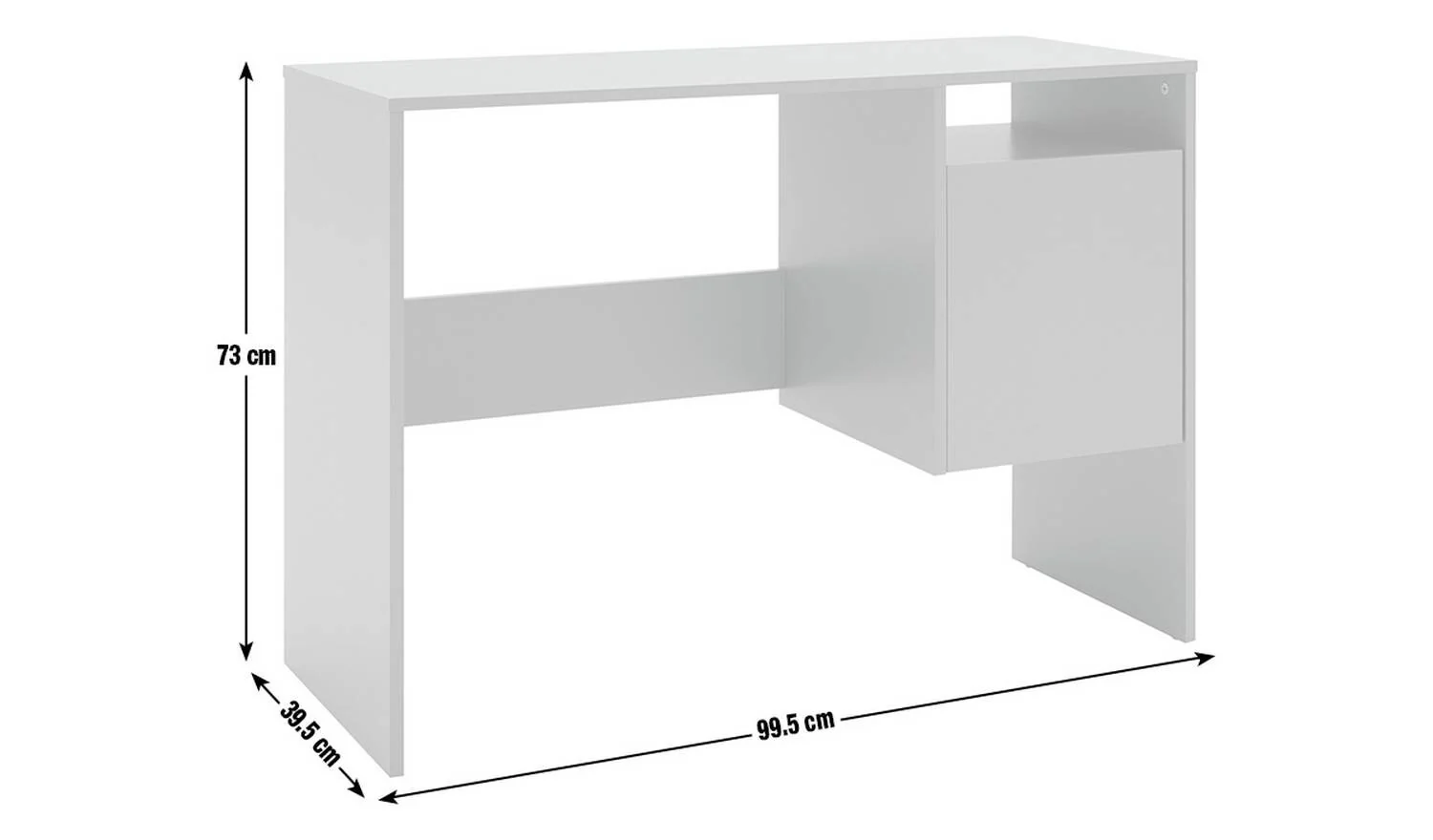 Lawson Office Desk Grey Modern Home Office Furniture Large Workspace - Image 8