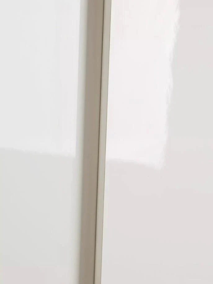 Layton Gloss 2 Door Wardrobe White Modern Freestanding Tall Cabinet - Image 5