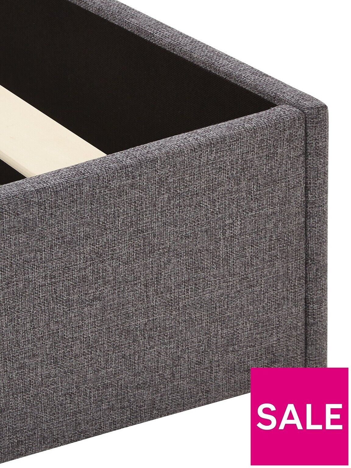 Lennox Fabric King Size Bed Frame Grey Durable and Stylish Bedroom Furniture - Image 6