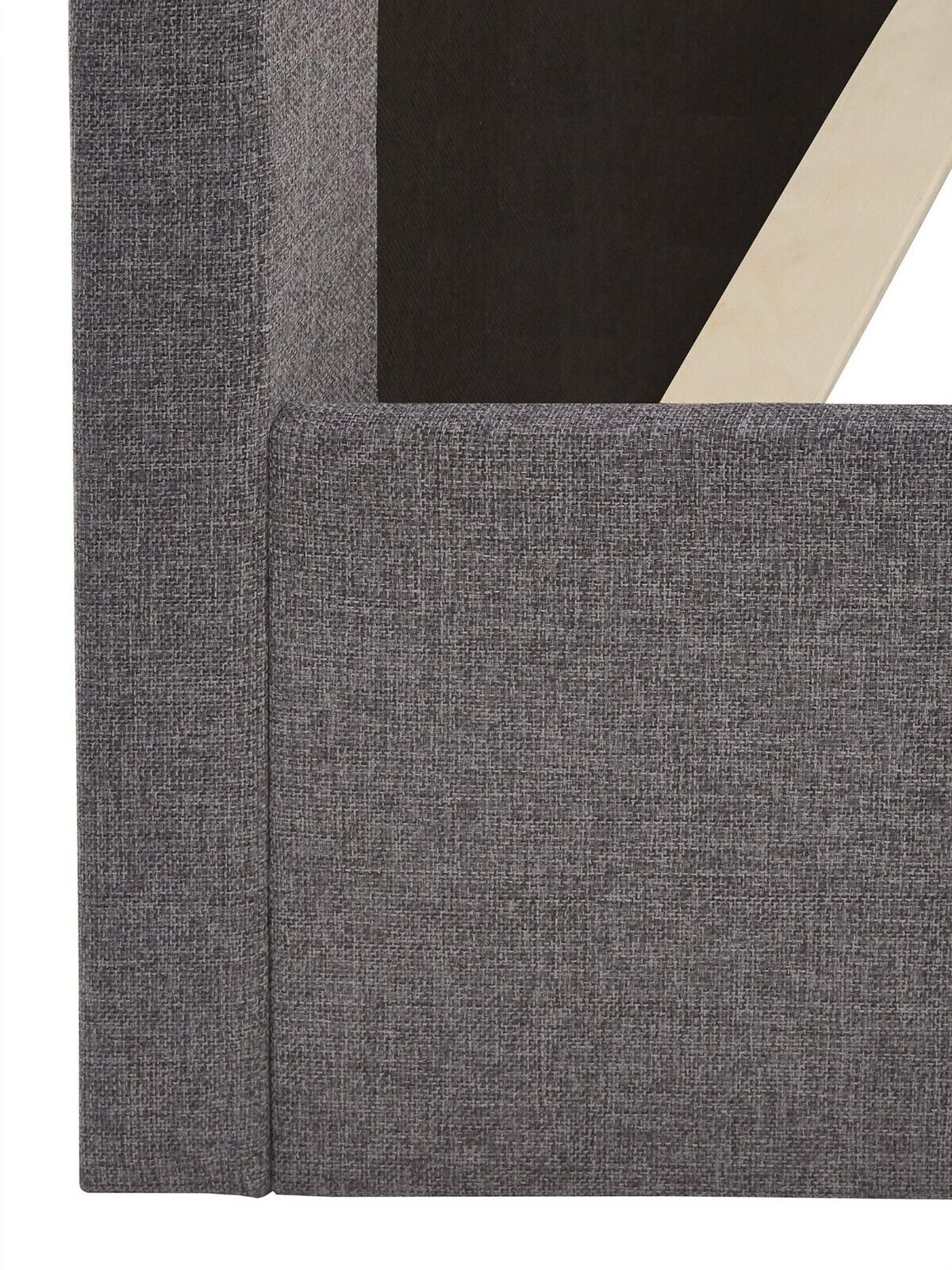 Lennox Fabric King Size Bed Frame Grey Durable and Stylish Bedroom Furniture - Image 7
