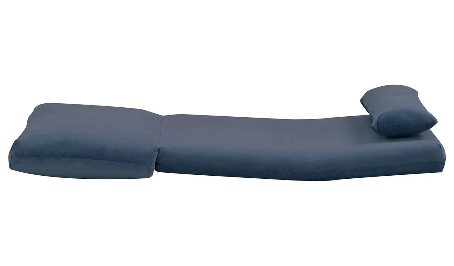 Lexi Single Velvet Chairbed Navy Space Saving Foldable Design Comfort - Image 4