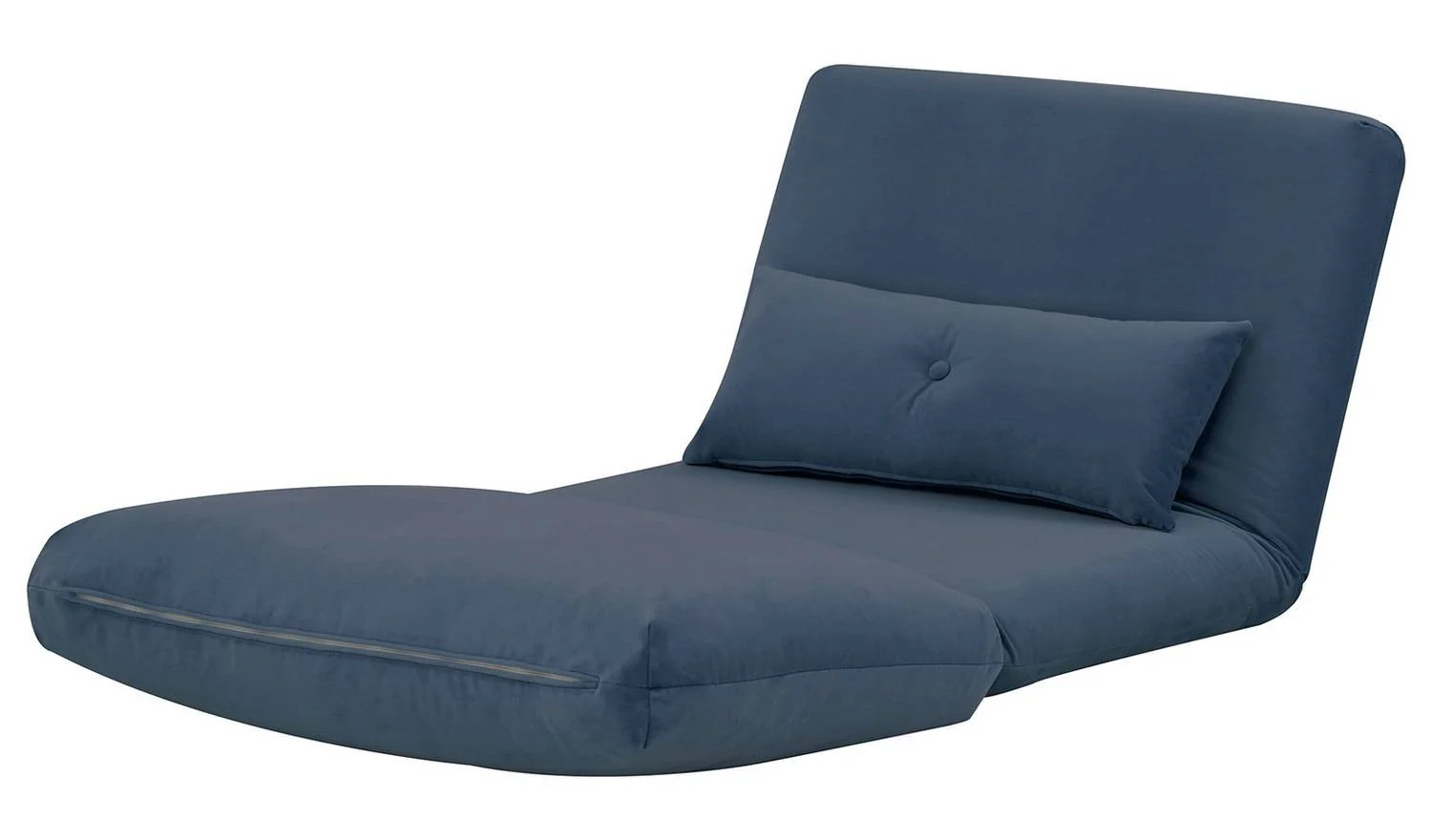 Lexi Single Velvet Chairbed Navy Space Saving Foldable Design Comfort - Image 5