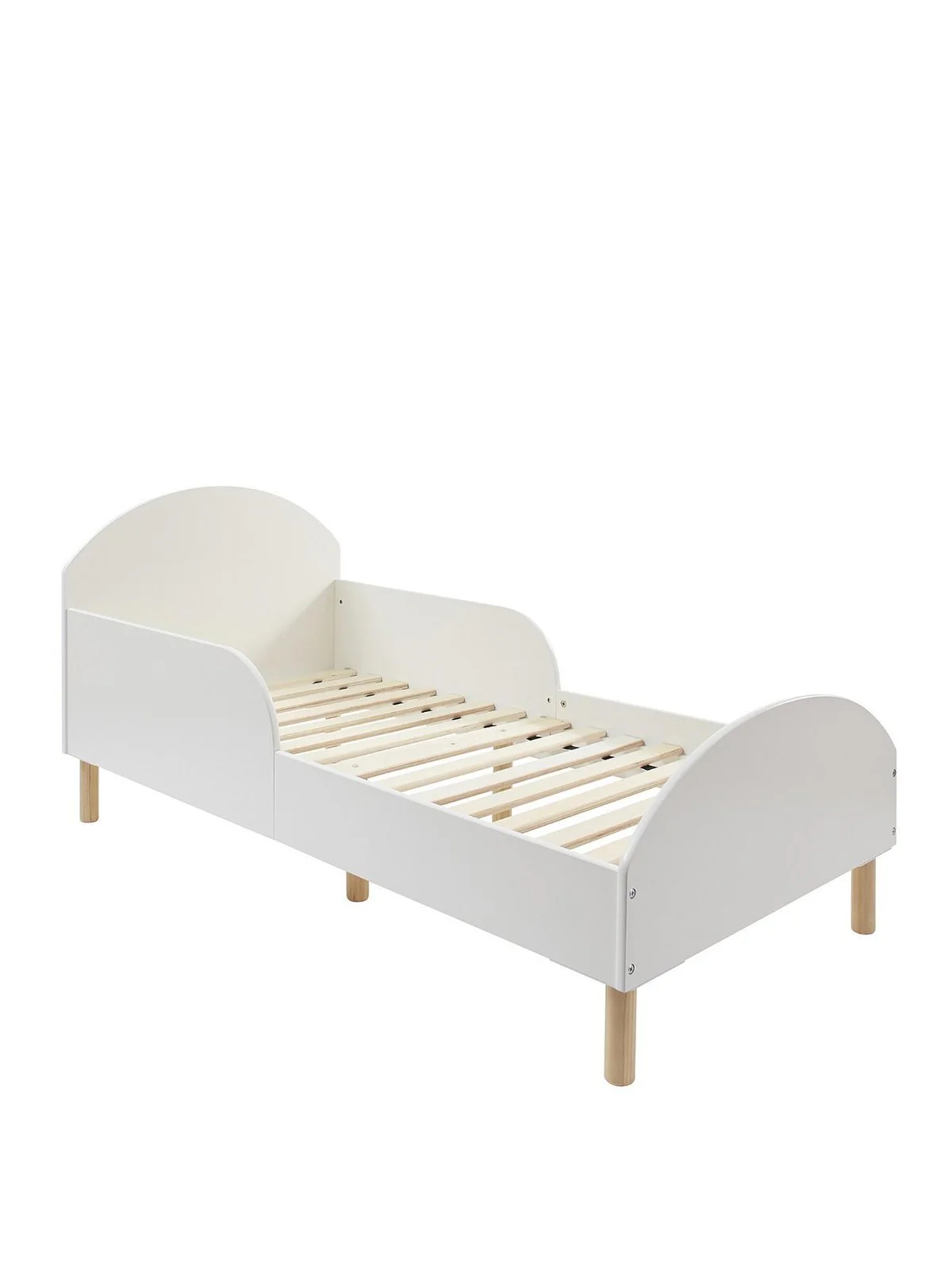 Liberty House White Toddler Bed | Low to Ground | Safety Rails | From 18 months - Image 2