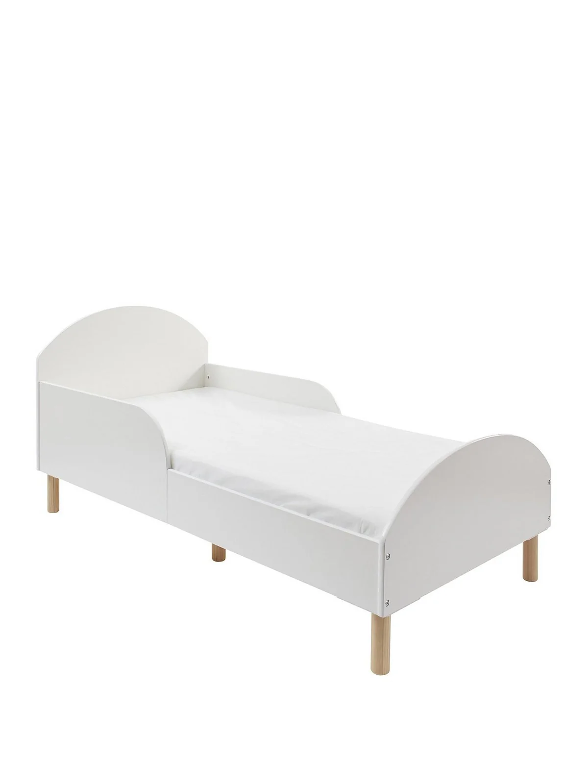 Liberty House White Toddler Bed | Low to Ground | Safety Rails | From 18 months - Image 3