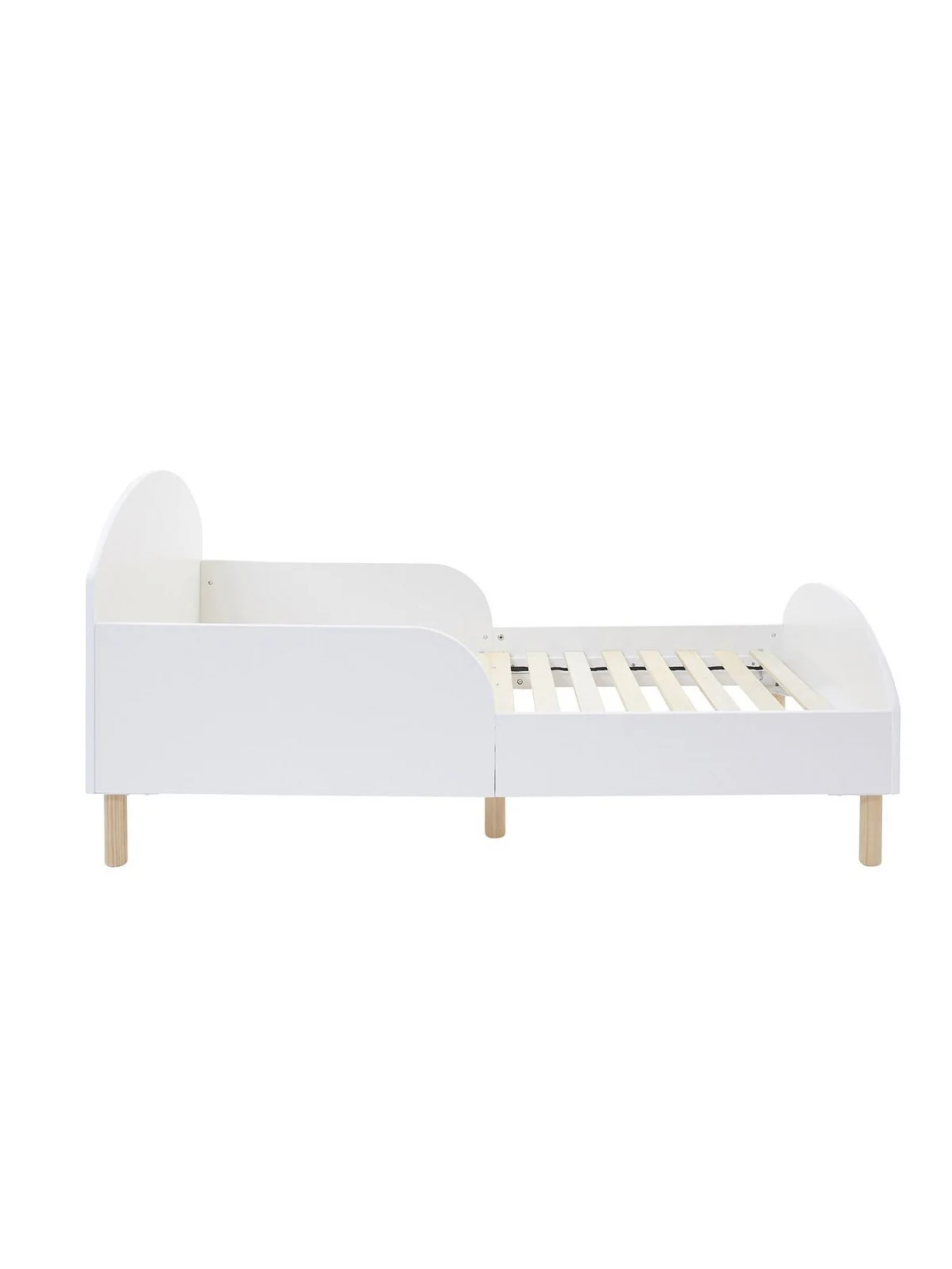 Liberty House White Toddler Bed | Low to Ground | Safety Rails | From 18 months - Image 4