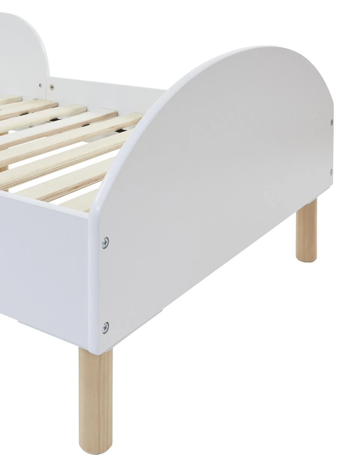 Liberty House White Toddler Bed | Low to Ground | Safety Rails | From 18 months - Image 5