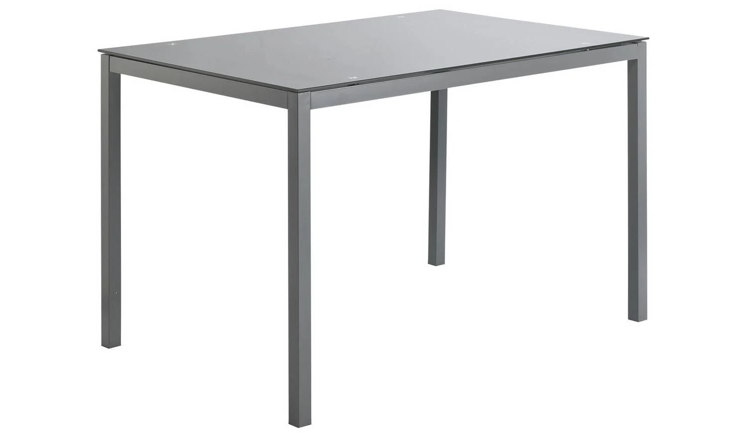 Lido Grey Dining Table & 4 Grey Chairs Modern Kitchen Furniture Set - Image 4