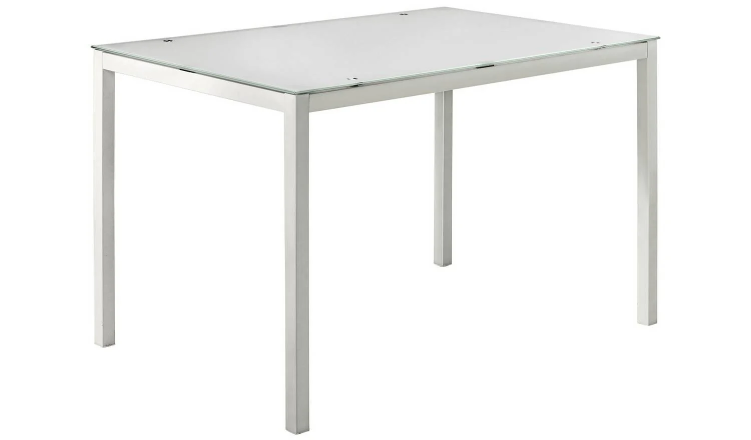 Lido White Dining Table & 4 White Chairs Contemporary Design Dining - Image 2