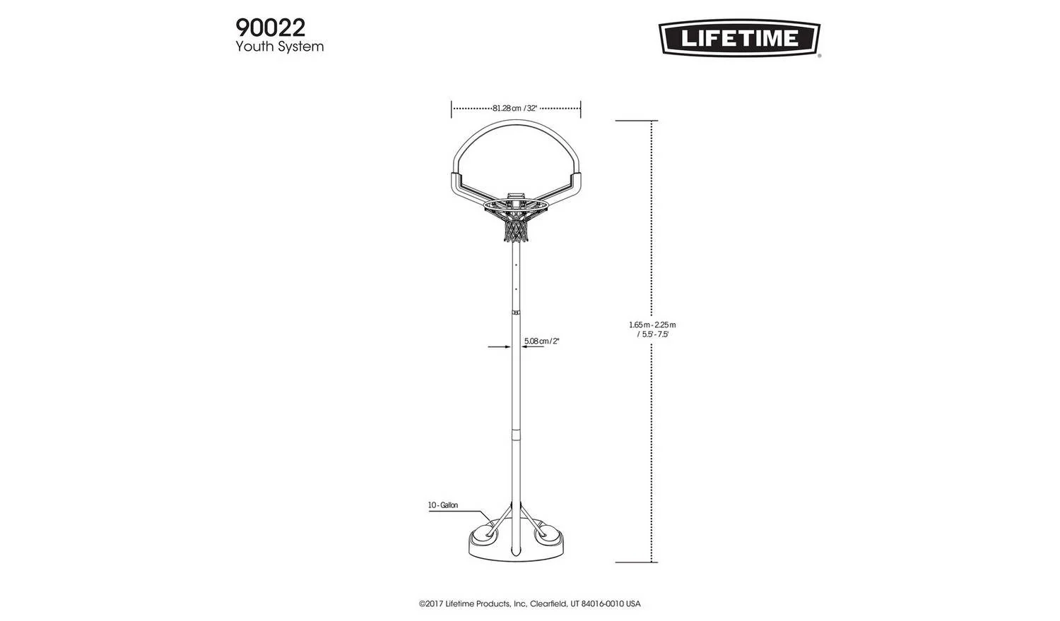 Lifetime Portable Adjustable Youth Basketball Hoop Backboard Durable - Image 9