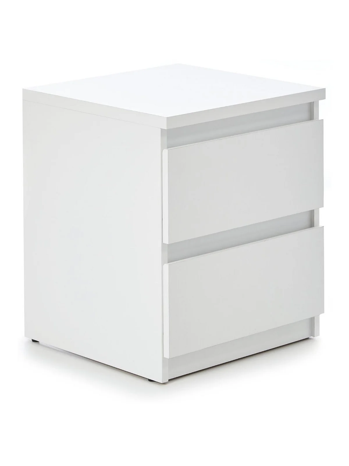Lisson 2 Drawer Bedside White Spacious and Stylish Bedroom Storage Solution - Image 3
