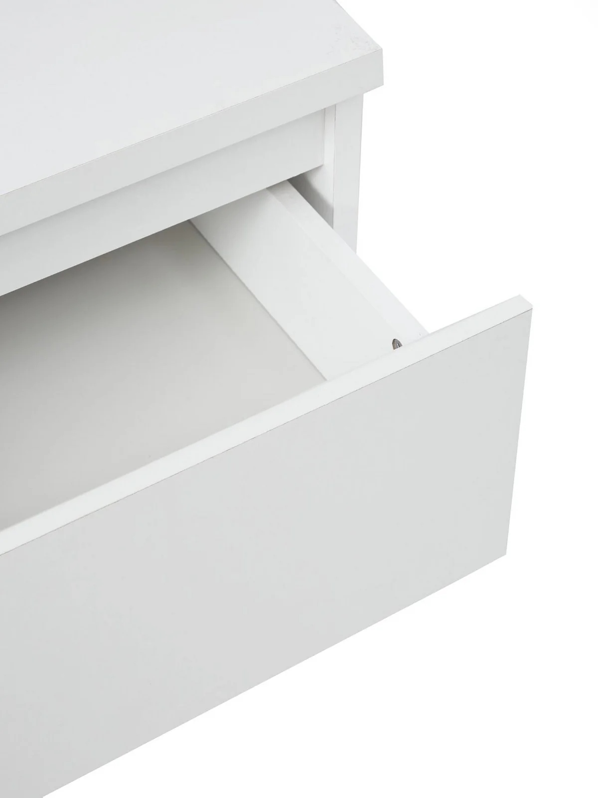 Lisson 2 Drawer Bedside White Spacious and Stylish Bedroom Storage Solution - Image 4