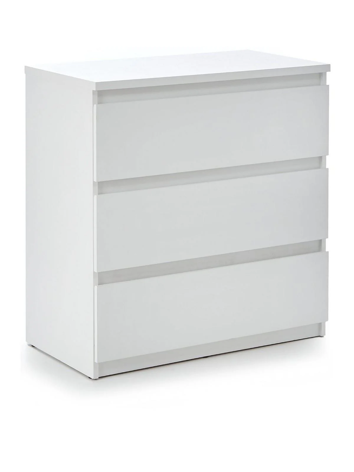 Lisson 3 Drawer Chest White Spacious and Stylish Bedroom Storage Solution - Image 3