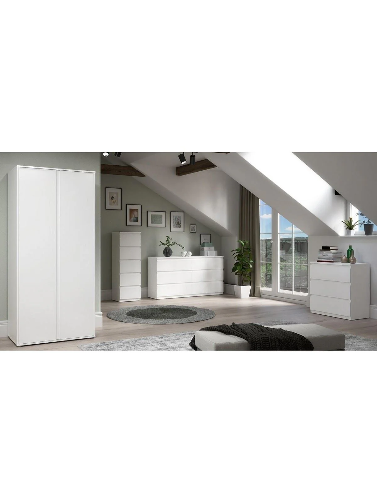 Lisson 3 Drawer Chest White Spacious and Stylish Bedroom Storage Solution - Image 6