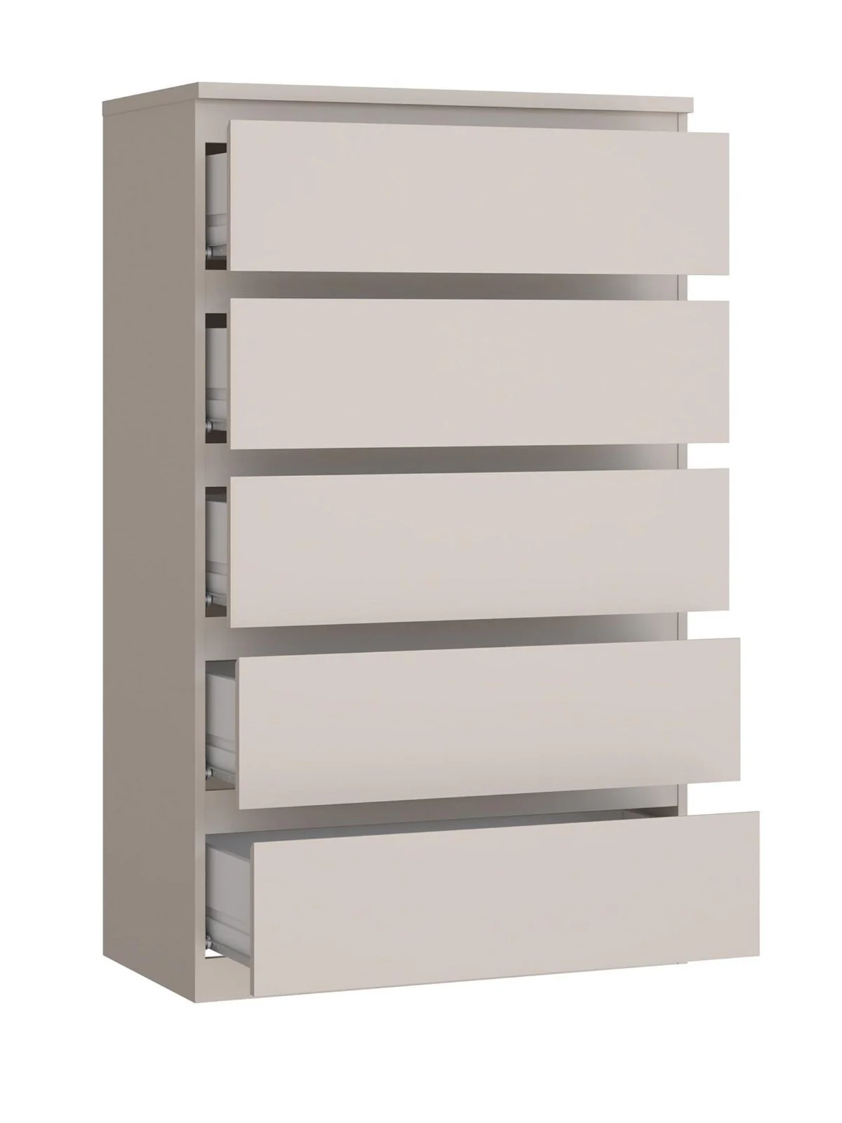 Lisson 5 Drawer Chest Oatmeal Spacious and Stylish Bedroom Storage - Image 5