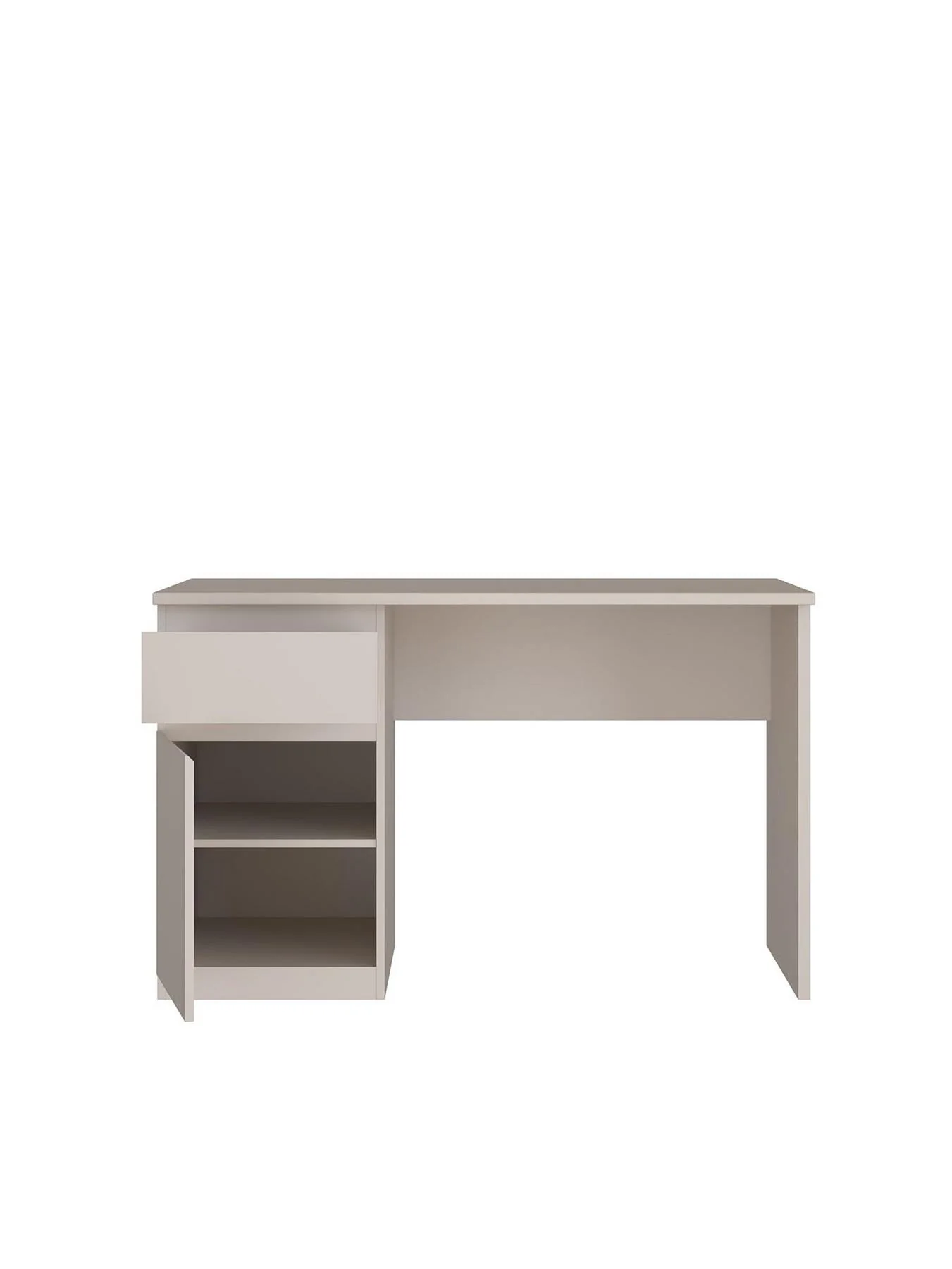 Lisson Desk Oatmeal Modern Home Office Furniture Workspace - Image 4