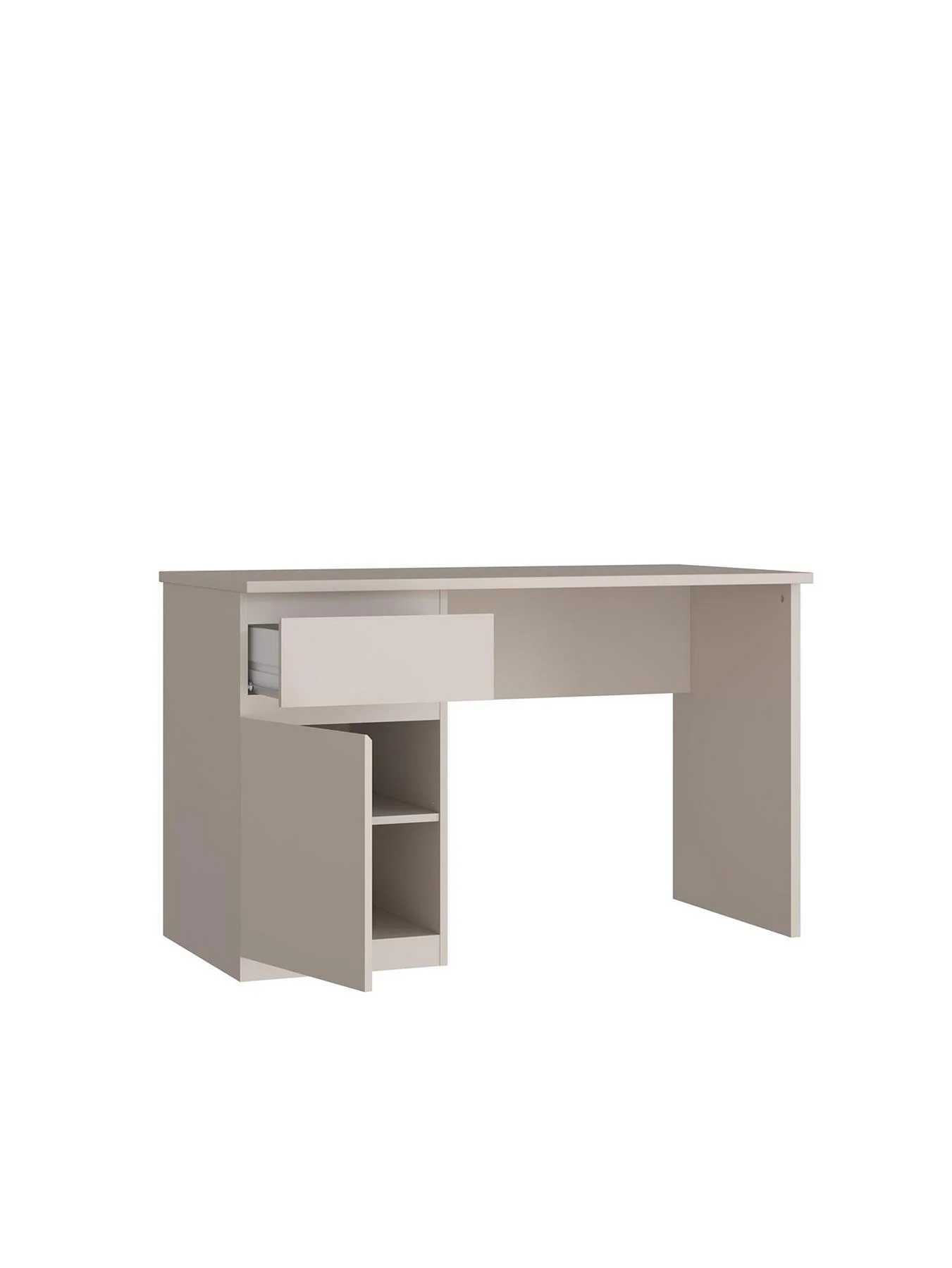 Lisson Desk Oatmeal Modern Home Office Furniture Workspace - Image 5