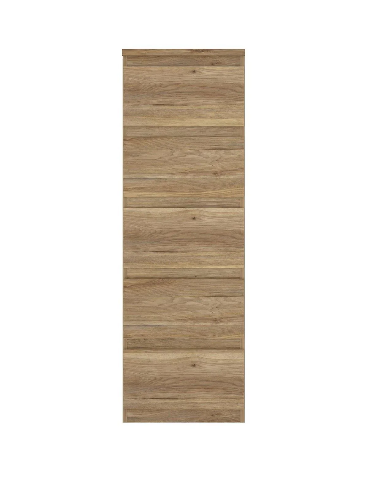 Lisson Narrow Chest of 5 Drawers New Oak Spacious and Stylish Bedroom Storage - Image 2