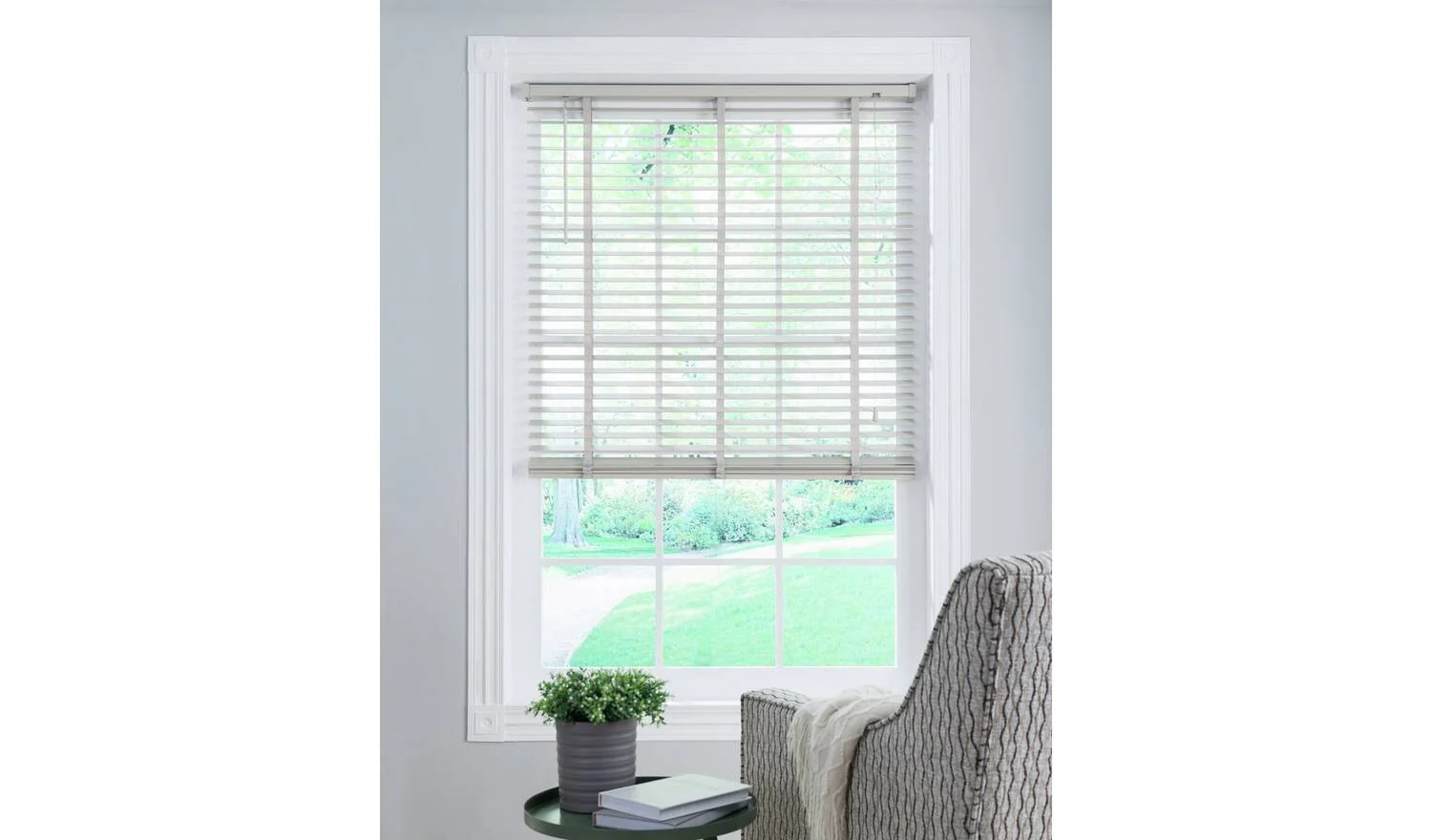 Little Black Book 50mm Venetian Blind Warm Grey 80x130cm Privacy Blinds - Image 2