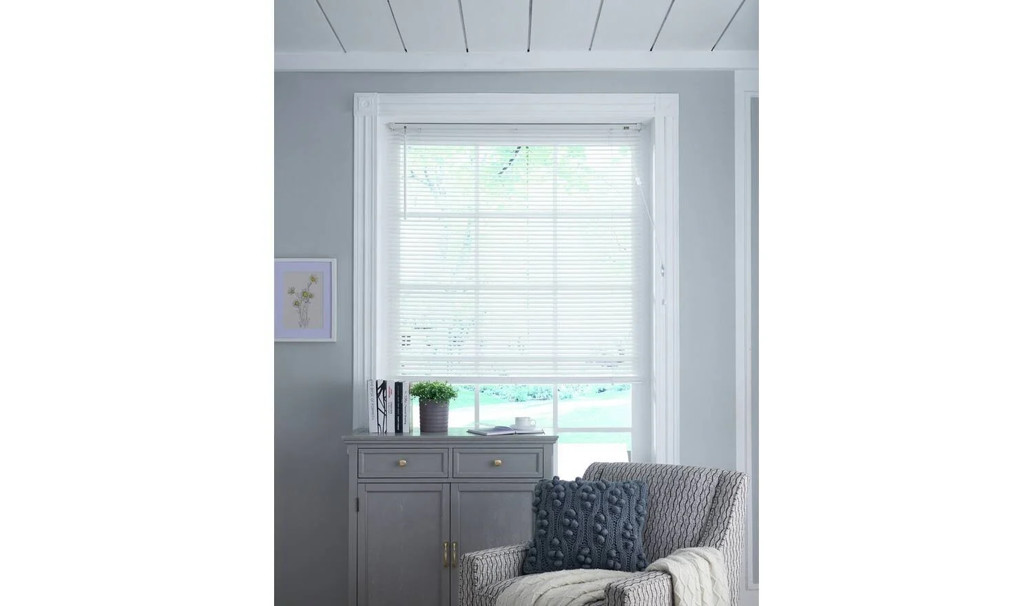 Little Black Book 50mm Venetian Blind White 120x160cm Light Control - Image 2