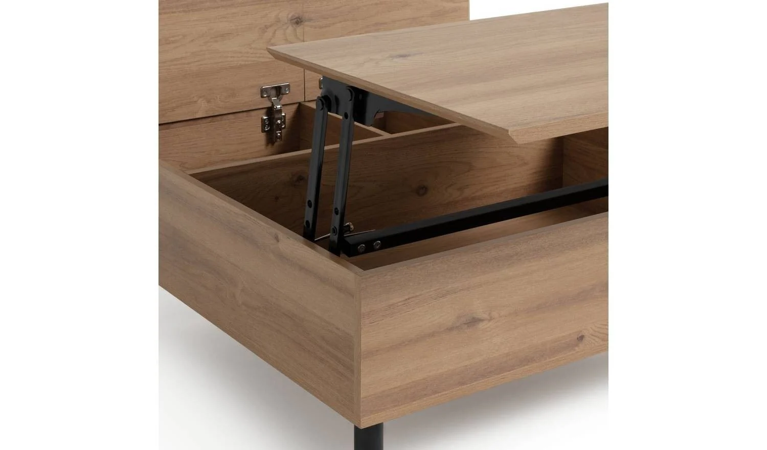 Loft Living Lift Up Coffee Table Oak Modern Living Room Furniture - Image 11