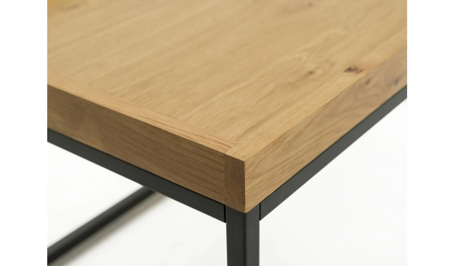 Loft Living Oak Veneer Coffee Table Natural Modern Living Room Furniture - Image 6