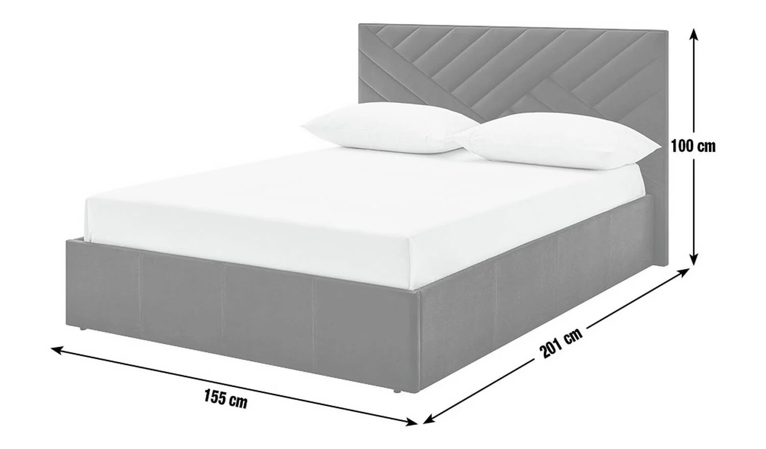 Luca Double End Lift Ottoman Bed Green Elegant and Comfortable Bedroom Furniture - Image 5