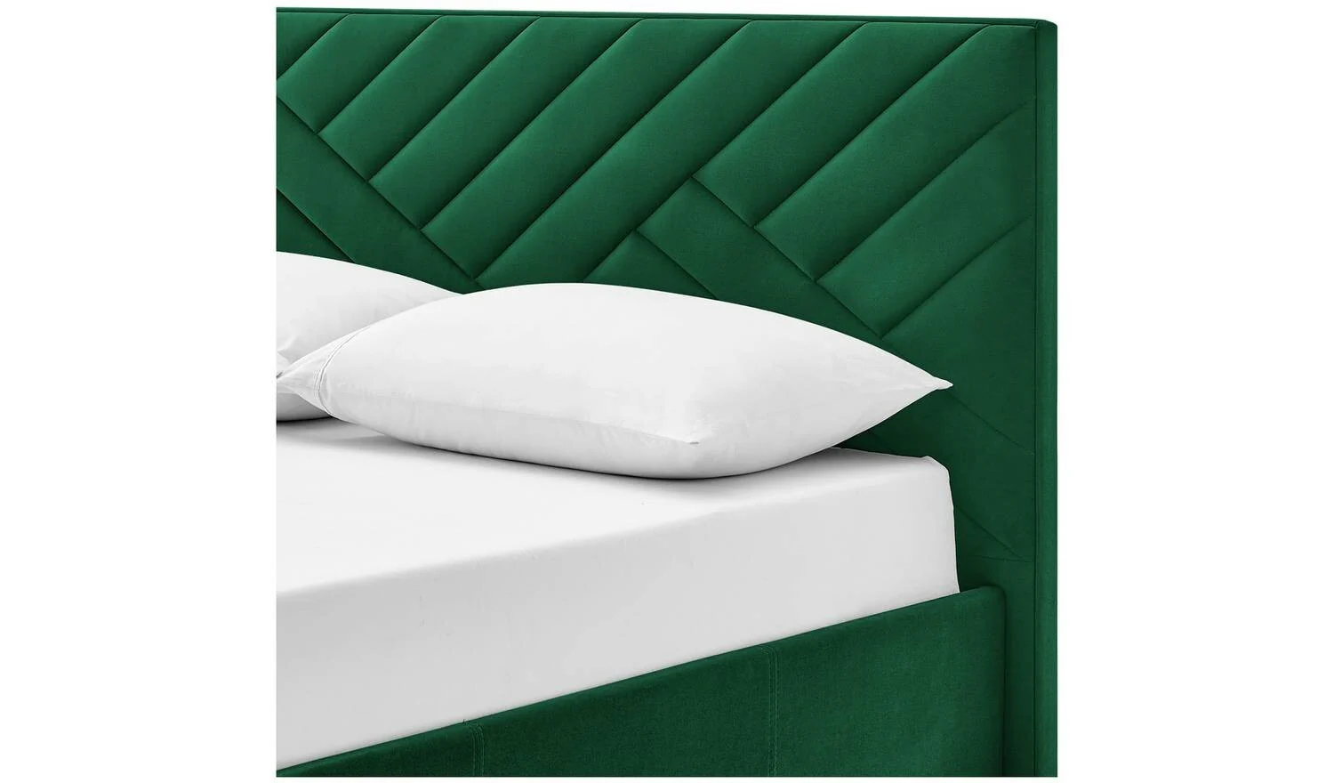 Luca Double End Lift Ottoman Bed Green Elegant and Comfortable Bedroom Furniture - Image 7