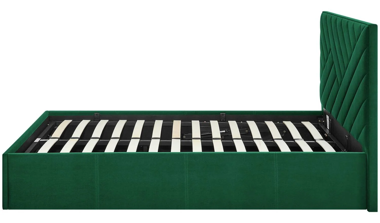 Luca Double End Lift Ottoman Bed Green Elegant and Comfortable Bedroom Furniture - Image 9