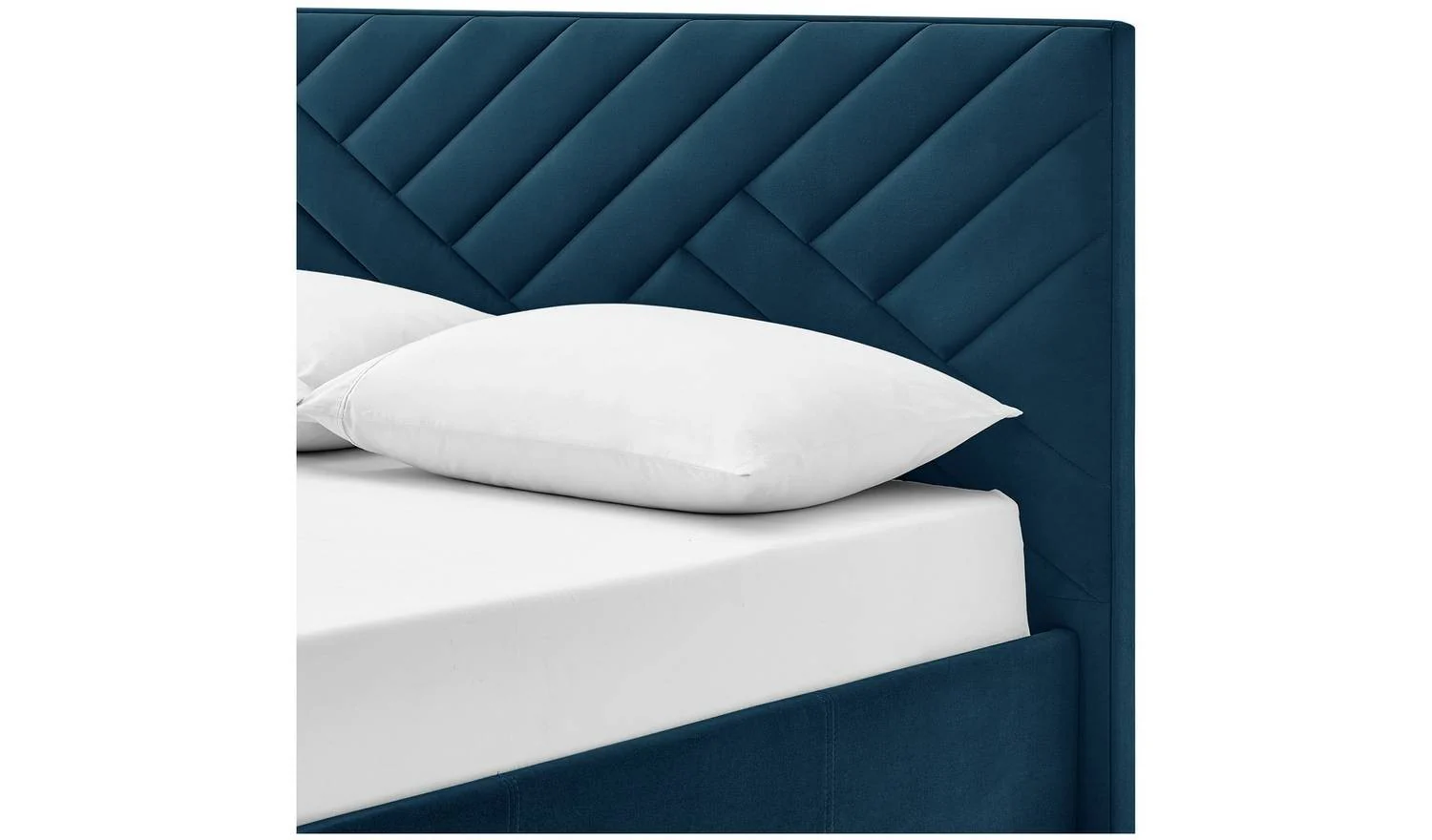 Luca Double End Lift Ottoman Bed Navy Elegant and Comfortable Bedroom Furniture - Image 7