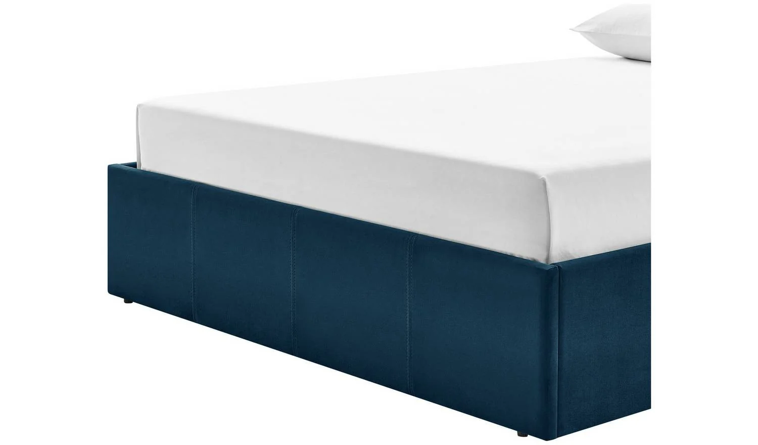 Luca Double End Lift Ottoman Bed Navy Elegant and Comfortable Bedroom Furniture - Image 8