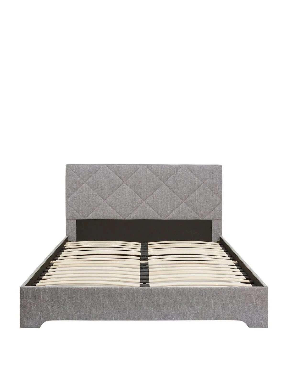 Luca King Bed Frame Light Grey Elegant and Comfortable Bedroom Furniture - Image 3