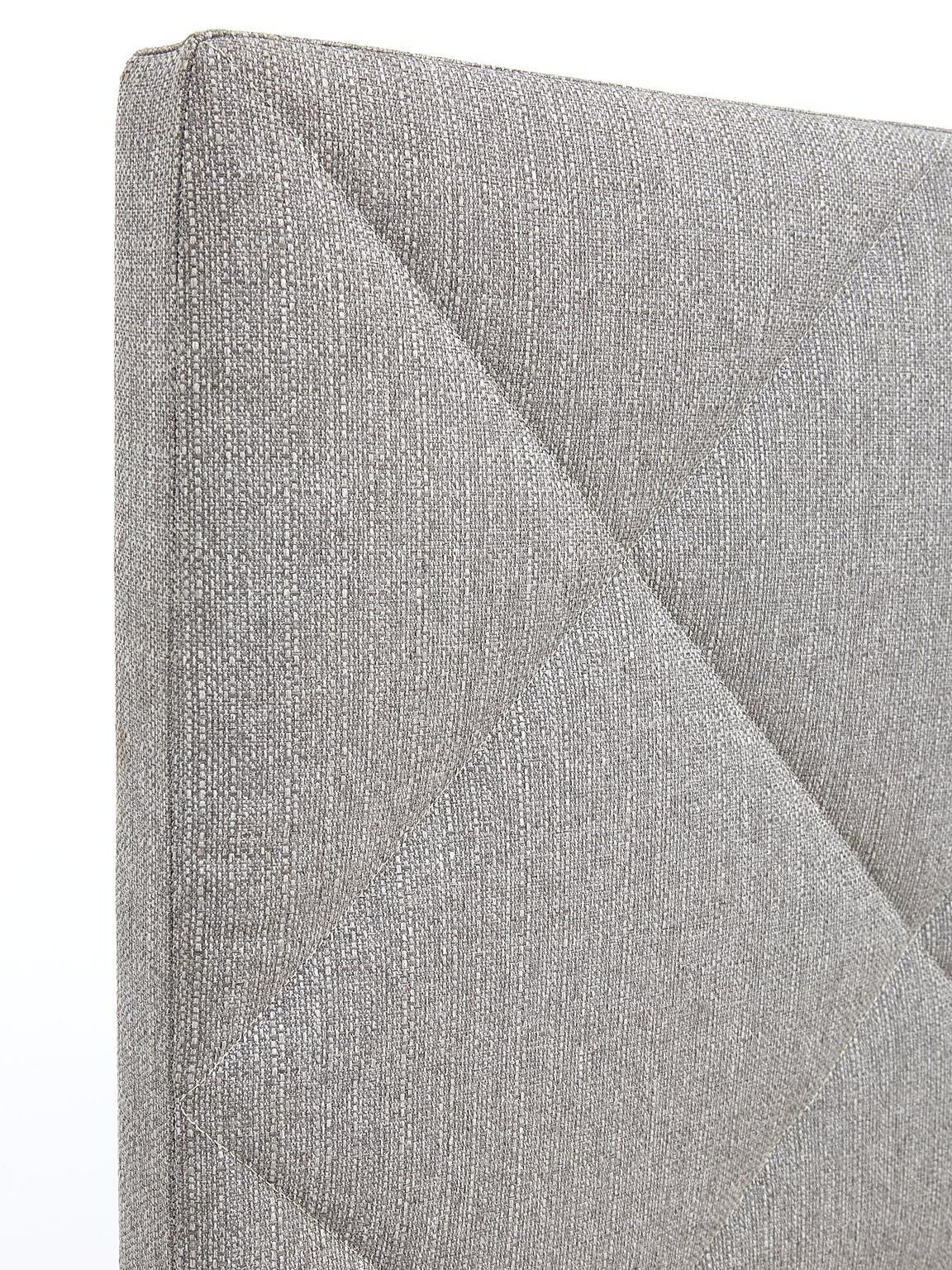 Luca King Bed Frame Light Grey Elegant and Comfortable Bedroom Furniture - Image 4