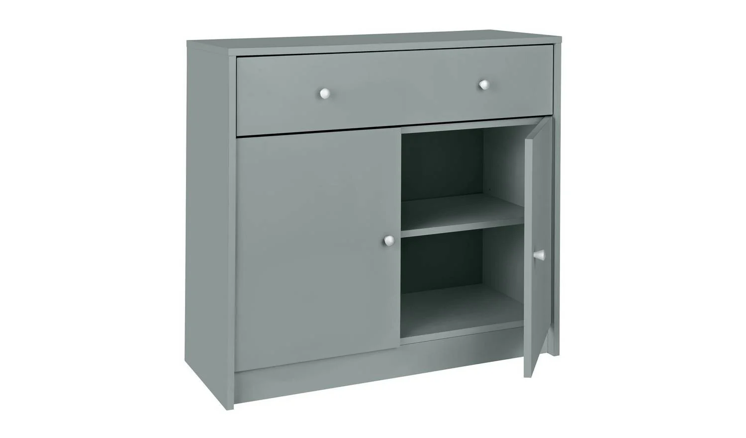 Maine 2 Door 1 Drawer Sideboard - Grey - Image 6