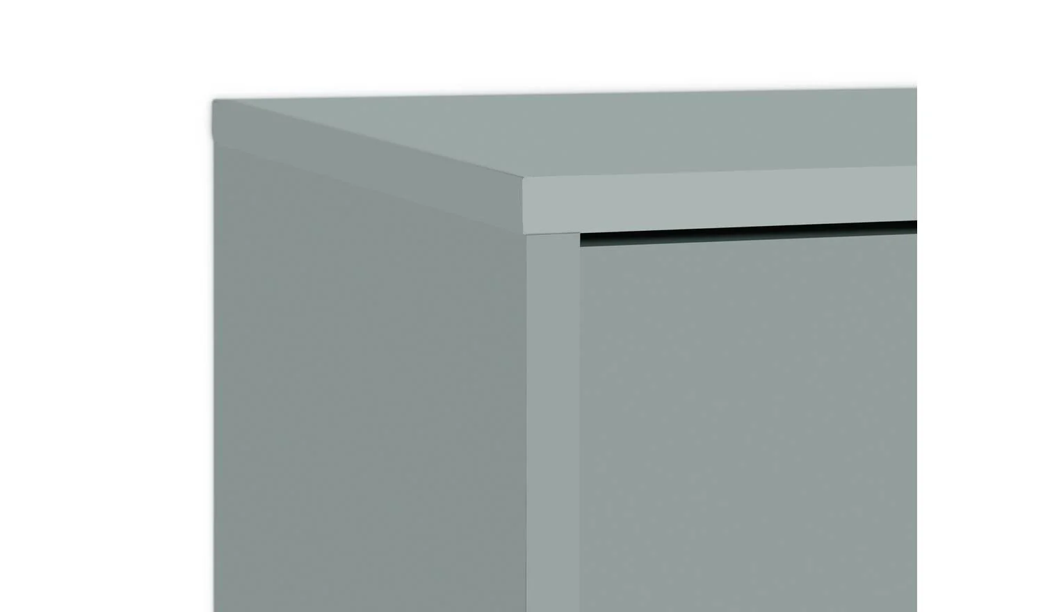Maine 2 Door 1 Drawer Sideboard - Grey - Image 8