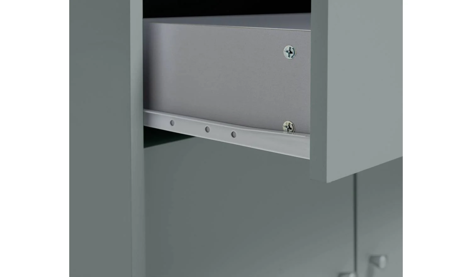 Maine 2 Door 1 Drawer Sideboard - Grey - Image 9
