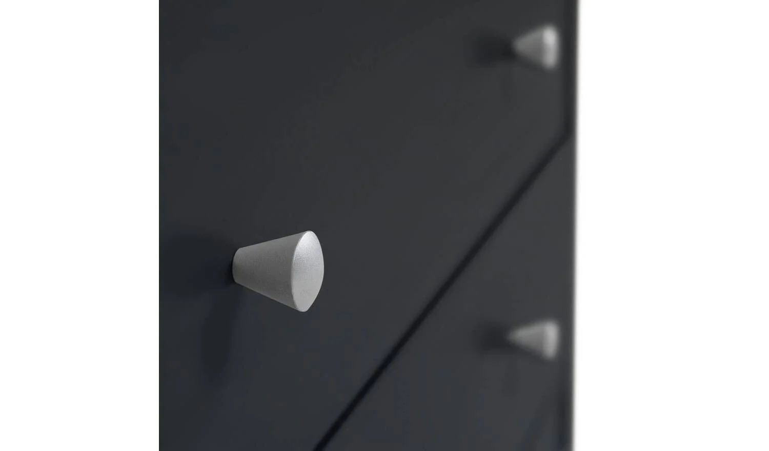 Maine 2 Drawer Bookcase Black Ash Effect Storage Organiser Shelf - Image 9