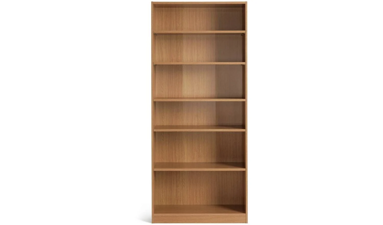 Maine Deep Bookcase Oak Effect Storage Organiser Shelf Living Room - Image 3