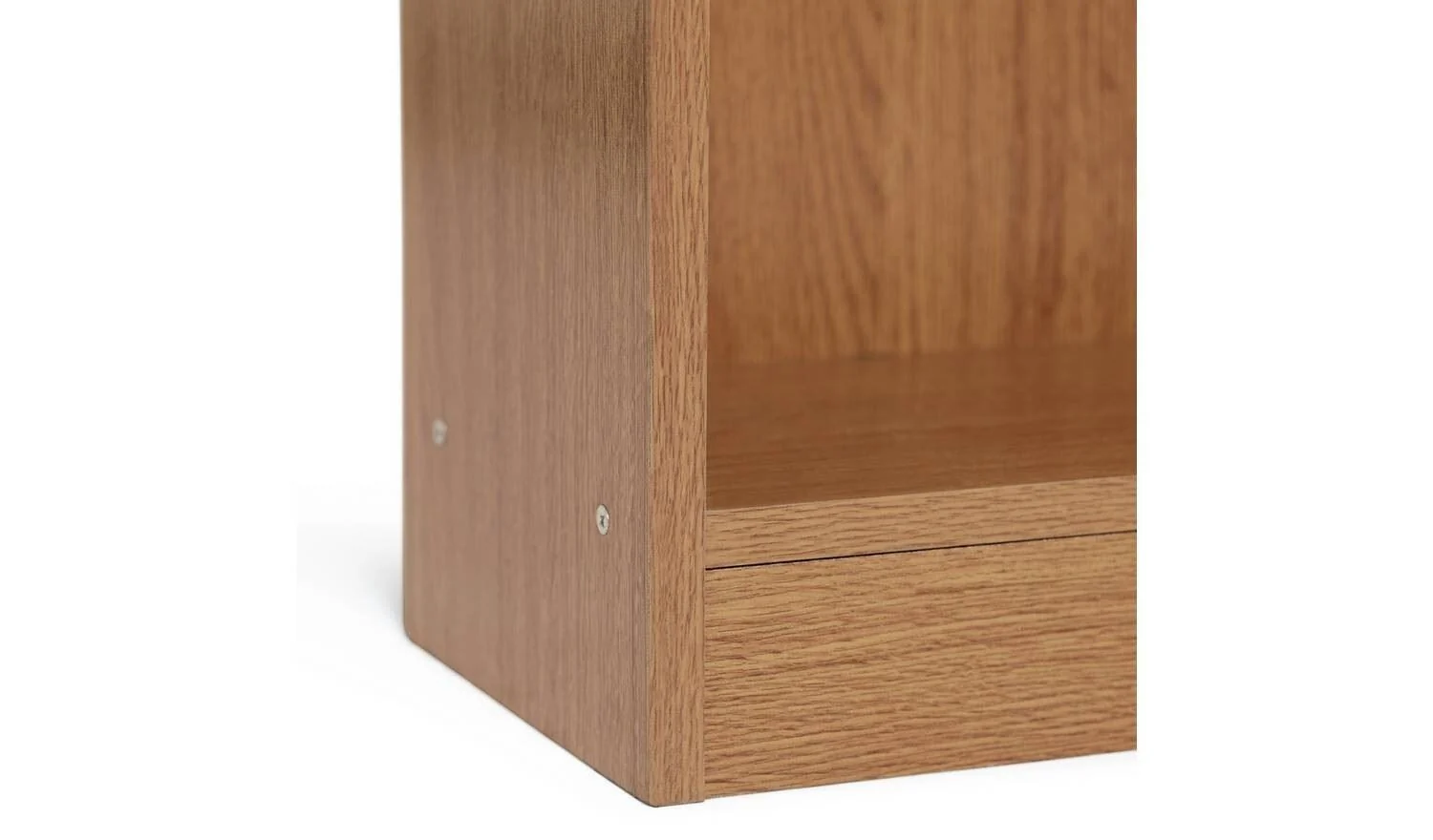 Maine Deep Bookcase Oak Effect Storage Organiser Shelf Living Room - Image 6