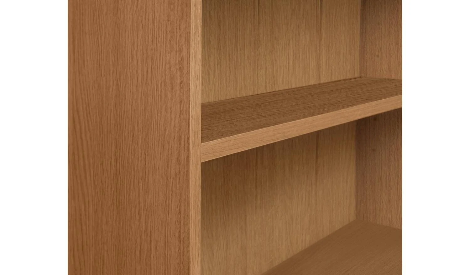 Maine Deep Bookcase Oak Effect Storage Organiser Shelf Living Room - Image 8