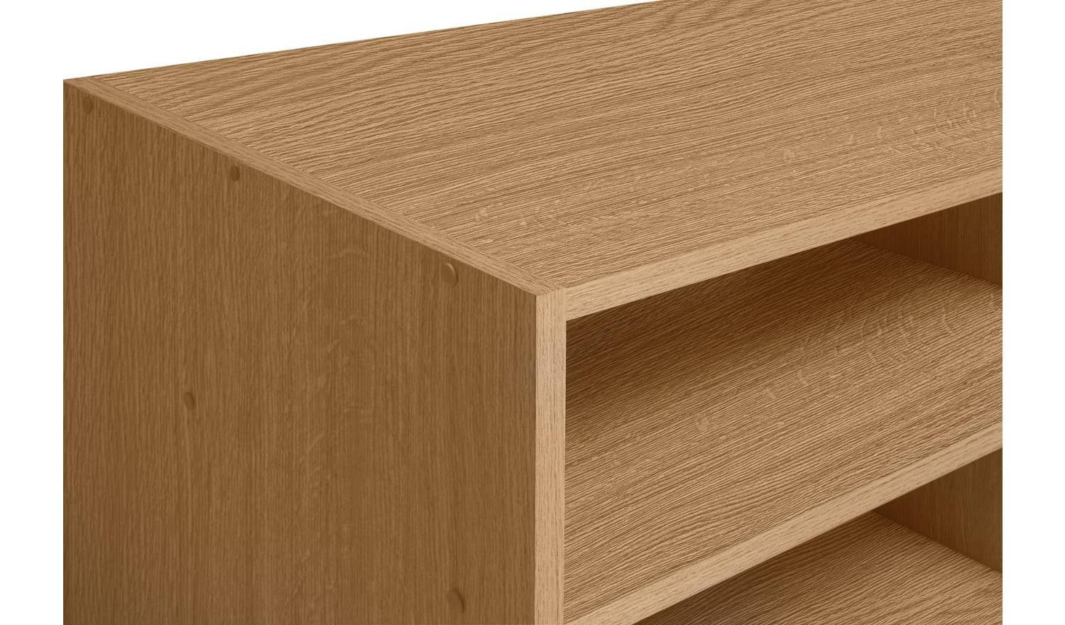 Maine TV Unit Natural Media Stand Storage Cabinet Living Room Furniture - Image 4