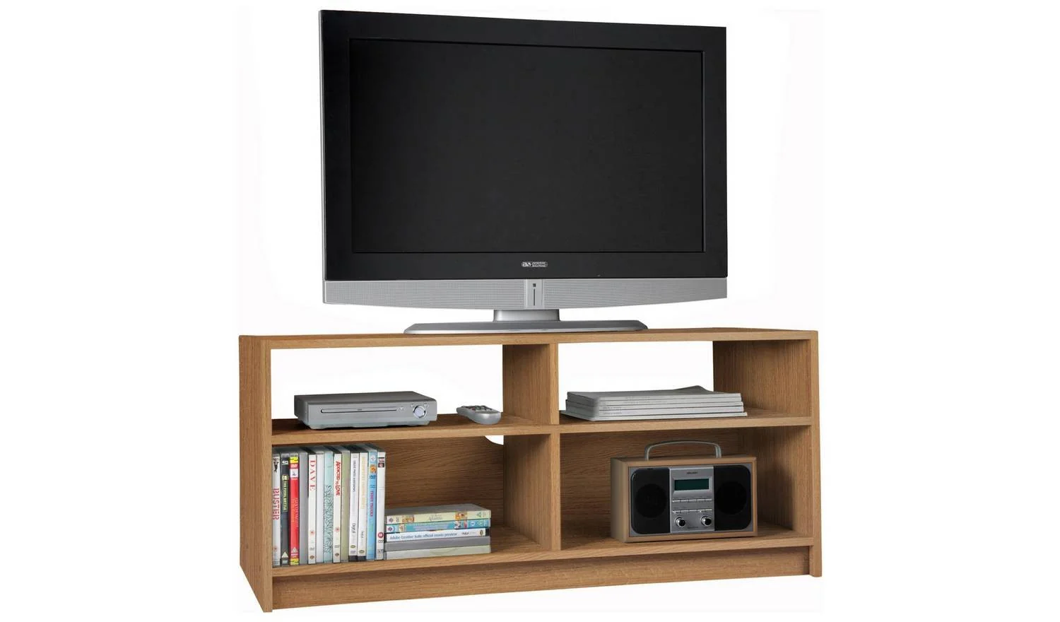 Maine TV Unit Natural Media Stand Storage Cabinet Living Room Furniture - Image 5